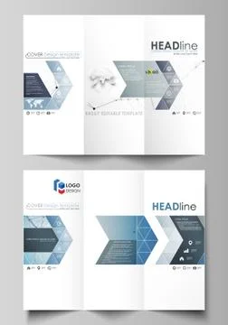 Business templates in HD format for presentation slides. Abstract vector layouts イラスト素材