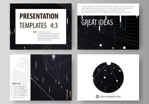 Business templates for presentation slides. Vector layouts. Abstract infogr.. Illustrazione stock