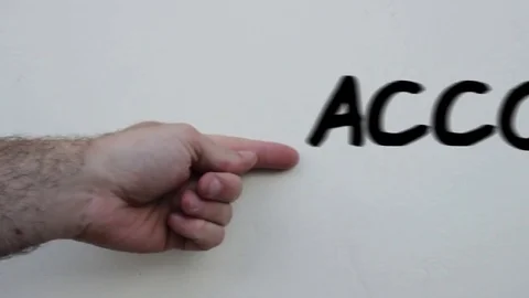 Business terms ACCOUNTS Stock Footage 76185039