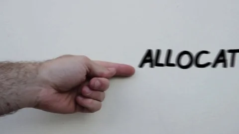 Business terms ALLOCATION RATE Stock Footage 76185098