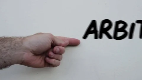 Business terms ARBITRAGE Stock Footage 76185105