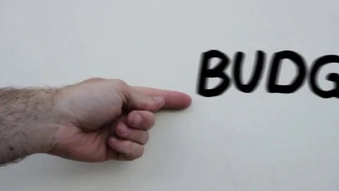 Business terms BUDGET Stock Footage 76184934