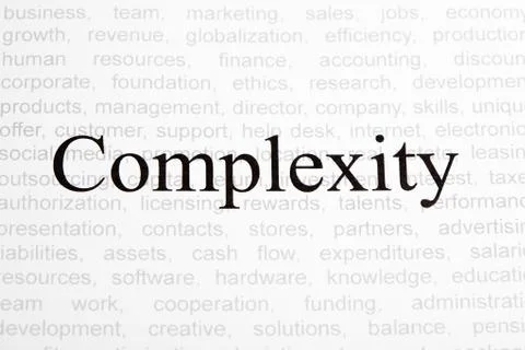 Business text concept: Complexity Stock Photos