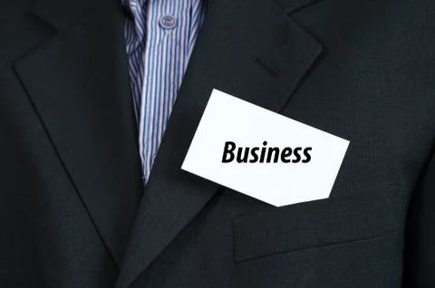 Business text concept Stockfoto's