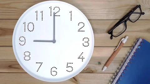 Business time. 9 o'clock. Stock Footage 255845320