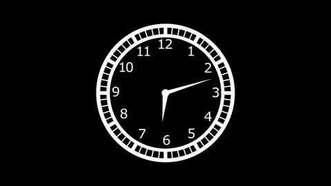 Business Time Concept Clock Animation, Fast Forward Time Clock Animation, M.. Stock Footage 307868142