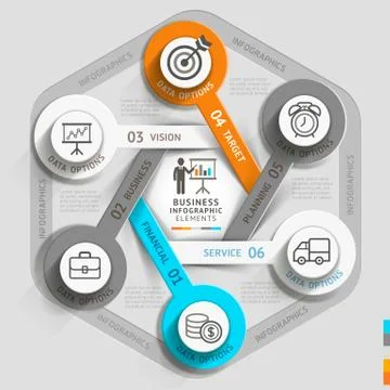 Business timeline infographic template. Vector illustration. Stock Illustration