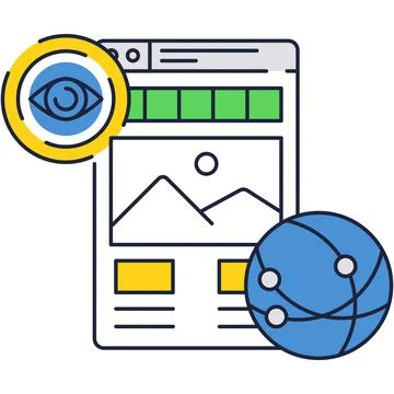 Business tool vector icon mobile analytic software Illustrazione stock
