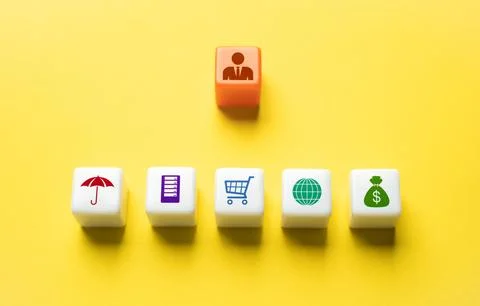 Business tools and facilities. Software applications and technology platfor.. Stock Photos
