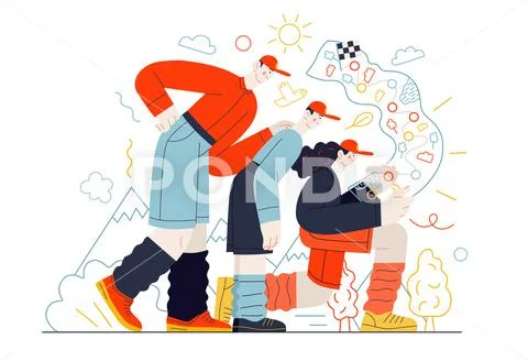 Business topics - road map Stock Illustrationen