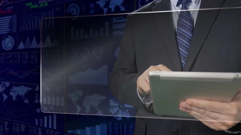 Business Touch Screen  Vídeo Stock 194815318