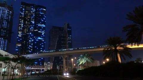 Business tower at night Stock Footage 61361797