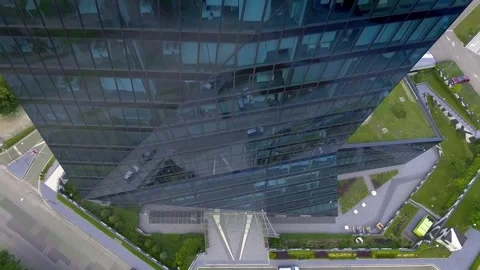 Business Tower shot from a drone Stock-Footage 240901804