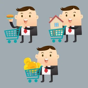 Business trading Stock Illustration