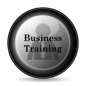 Business training icon. Internet button on white background.. Stock Illustration