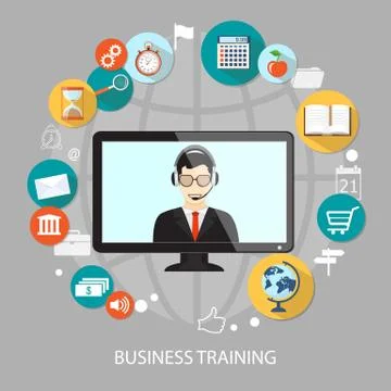 Business training Stock Illustration