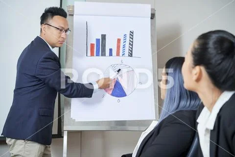 Business training in office Stock Photos