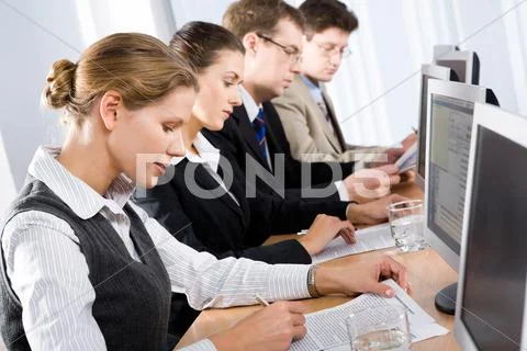 Business training Stock Photos