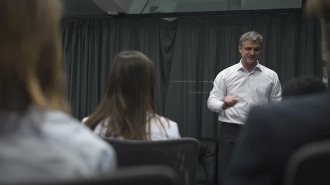 Business Training Trainer Stock Footage 105196419