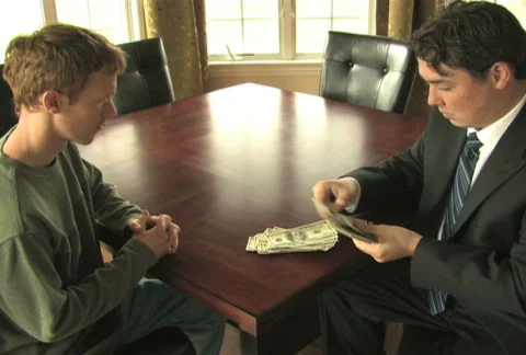 Business Transaction 2 Stock Footage 285602