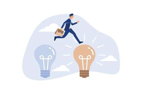 Business transformation, change management or transition to better innovative Stock Illustration