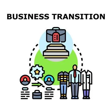 Business transition planning evolving process concept Stock Illustration