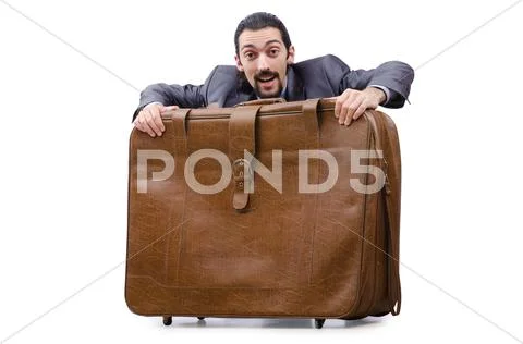 Business travel concept with businessman Stock Photos