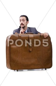 Business travel concept with businessman Stock Photos