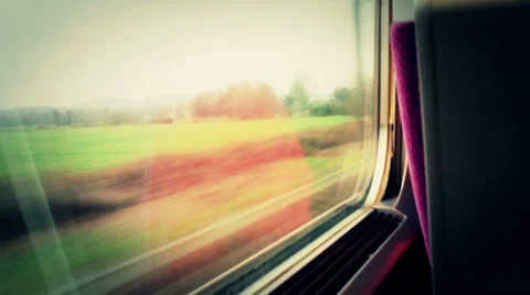 Business Travel Train Stock Footage 34351765