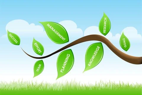 Business tree Stock Illustration