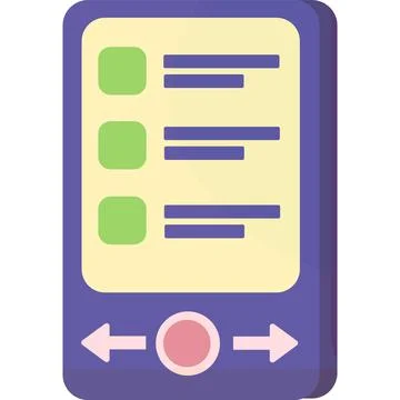 Business trend analysis on smartphone vector icon 库存插图