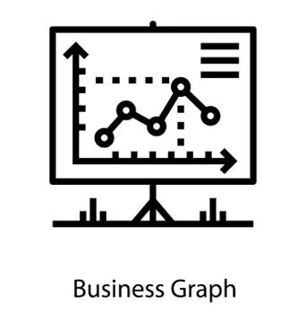 Business Trend Graph Stock Illustration
