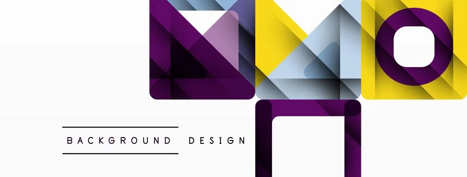 Business triangle and squares vector abstract background Illustrazione stock