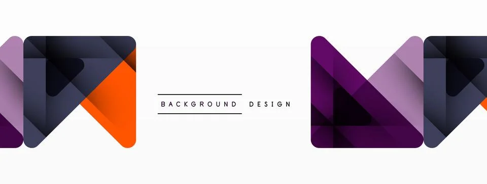 Business triangle and squares vector abstract background Illustrazione stock