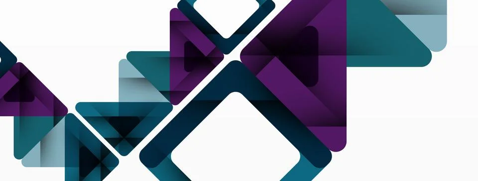 Business triangle and squares vector abstract background Stock Illustration