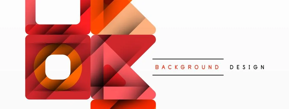 Business triangle and squares vector abstract background Illustrazione stock