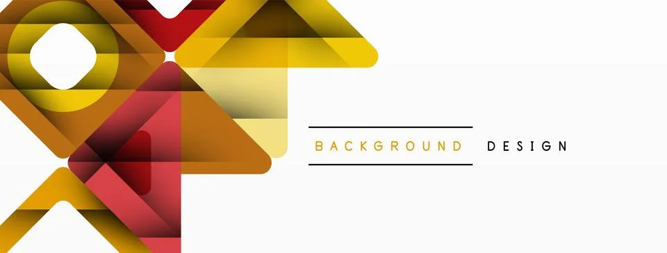 Business triangle and squares vector abstract background Illustrazione stock