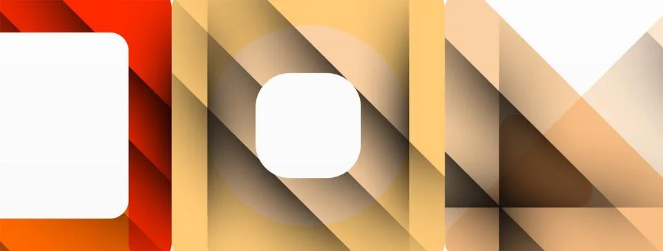Business triangle and squares vector abstract background Illustrazione stock