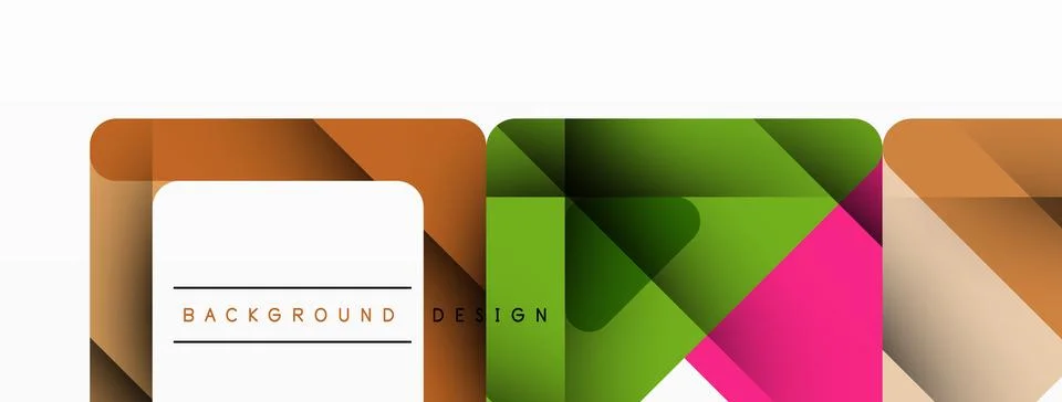 Business triangle and squares vector abstract background Illustrazione stock