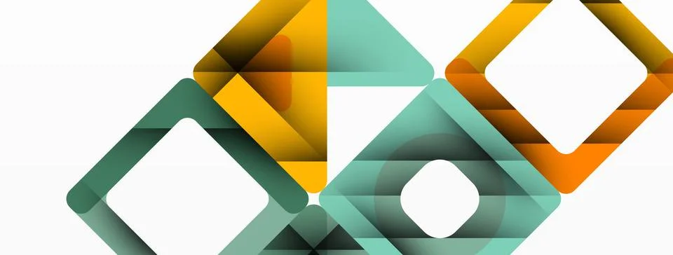 Business triangle and squares vector abstract background Illustrazione stock