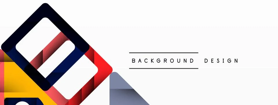 Business triangle and squares vector abstract background Illustrazione stock