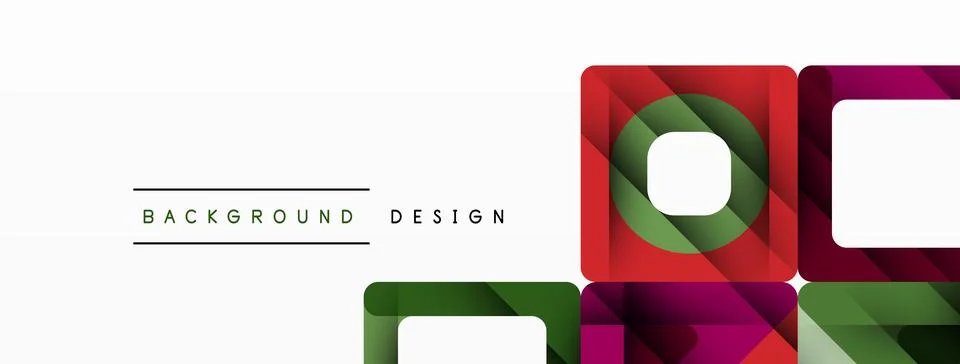 Business triangle and squares vector abstract background Illustrazione stock