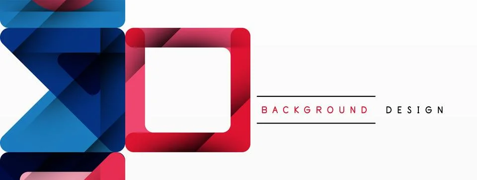 Business triangle and squares vector abstract background Illustrazione stock