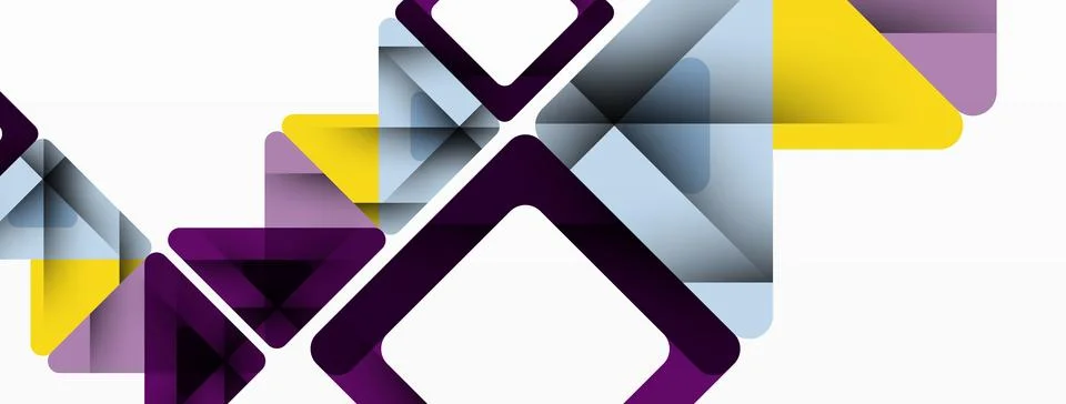 Business triangle and squares vector abstract background Illustrazione stock