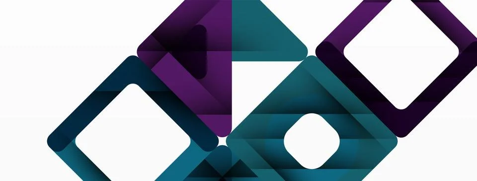 Business triangle and squares vector abstract background Illustrazione stock