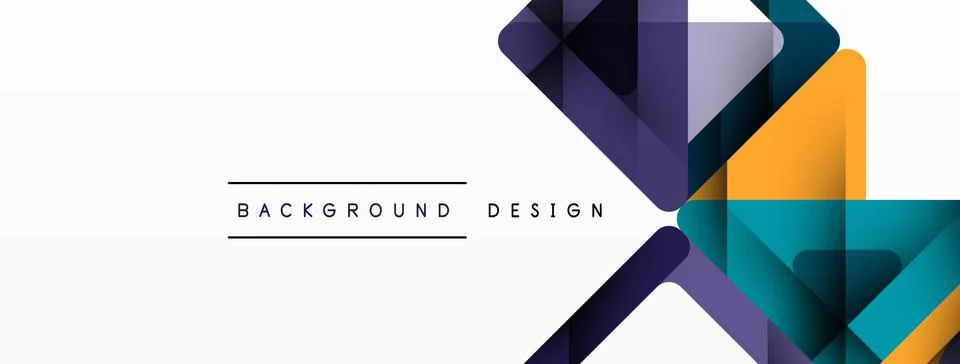 Business triangle and squares vector abstract background Illustrazione stock