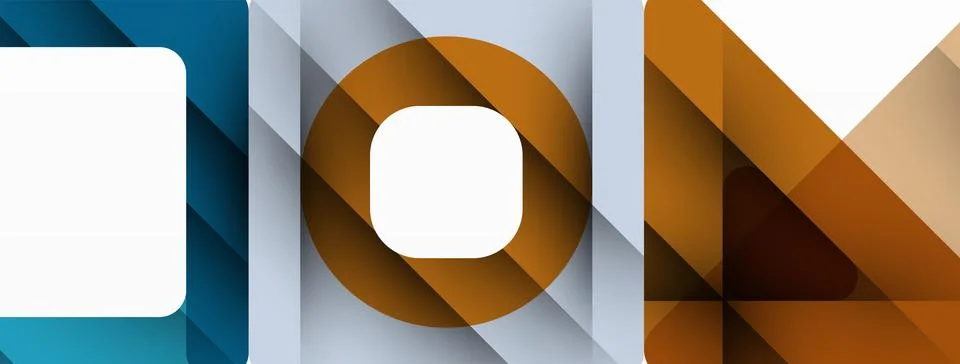 Business triangle and squares vector abstract background Stock Illustration