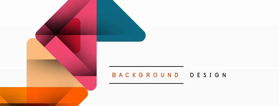 Business triangle and squares vector abstract background Illustrazione stock
