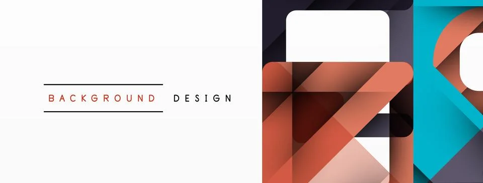 Business triangle and squares vector abstract background Illustrazione stock