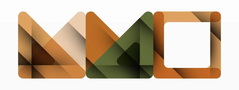 Business triangle and squares vector abstract background Illustrazione stock